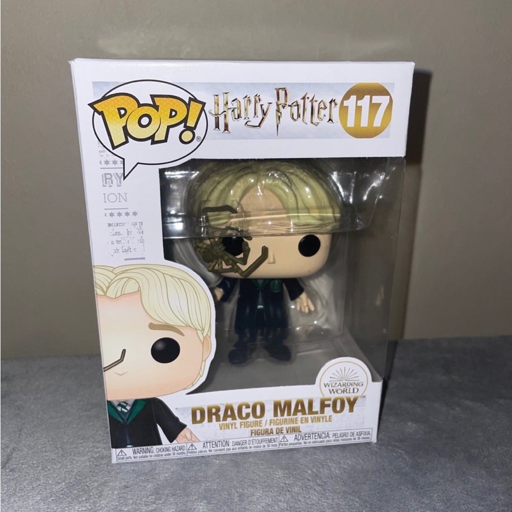 Funko Pop 117 Harry Potter Draco malfoy with spider